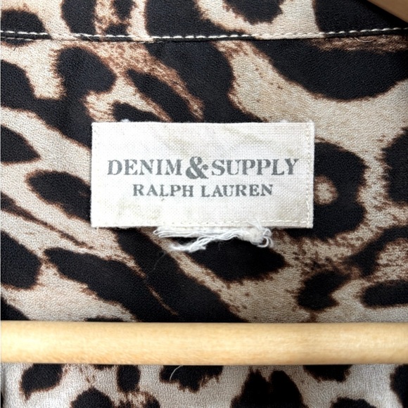 RALPH LAUREN Denim & Supply Leopard Print Top - Picture 9 of 10